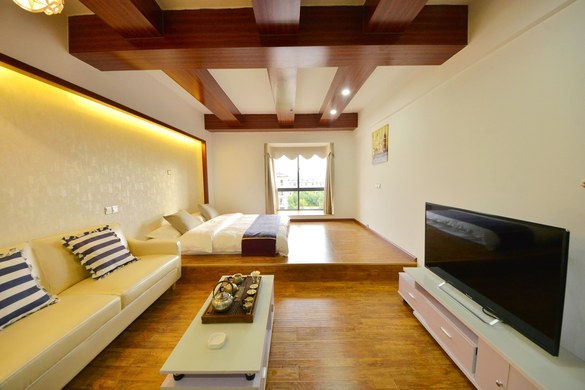 韩风豪华大床公寓免费停车