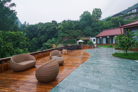 北京住宿 怀柔区住宿 响水湖长城花汀树长城山景大床房  此房型有2套